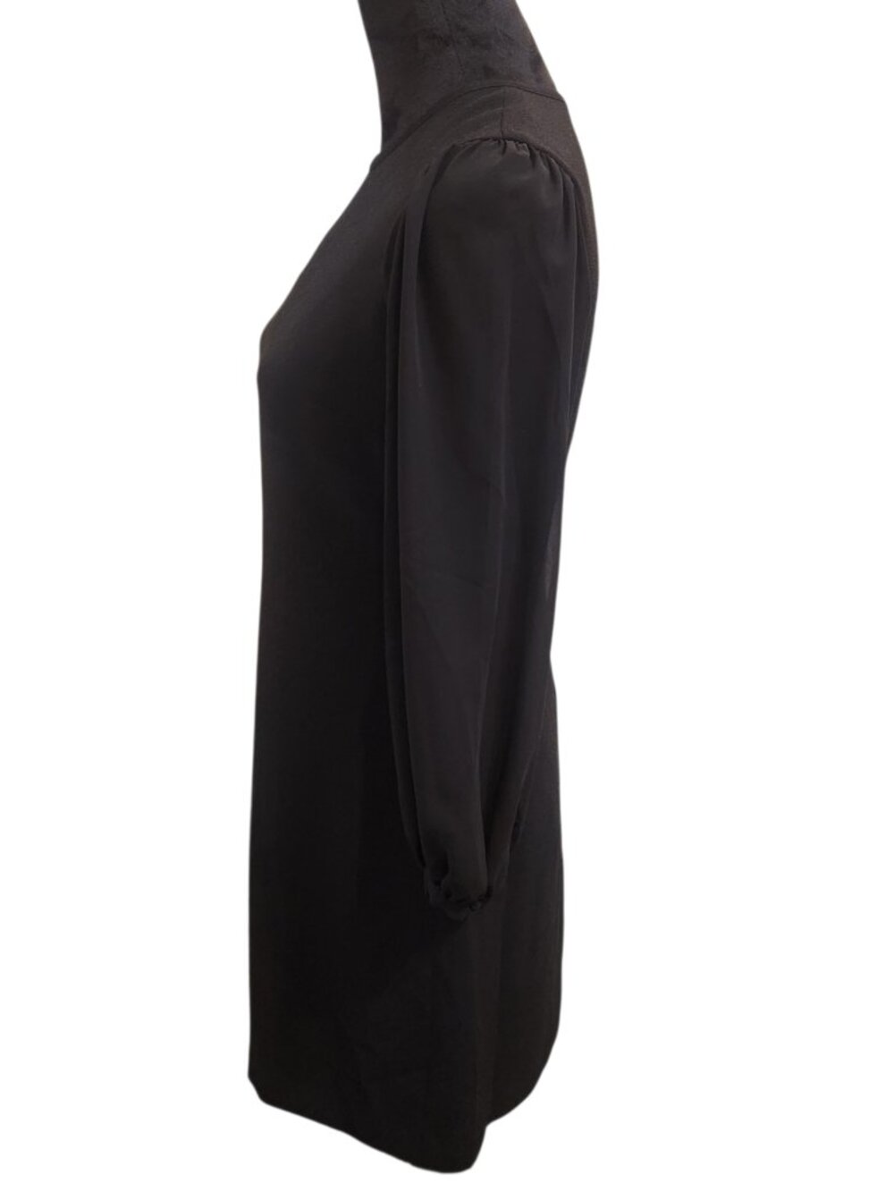 Marc New York By Andrew Marc Black Dress With Sheer Sleeves Size 4 - Picture 8 of 12